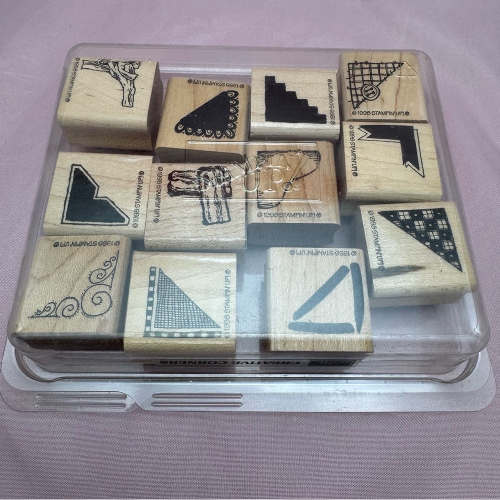 Stampin’ Up! Creative Corners Rubber Stamp Set (1999) ✨